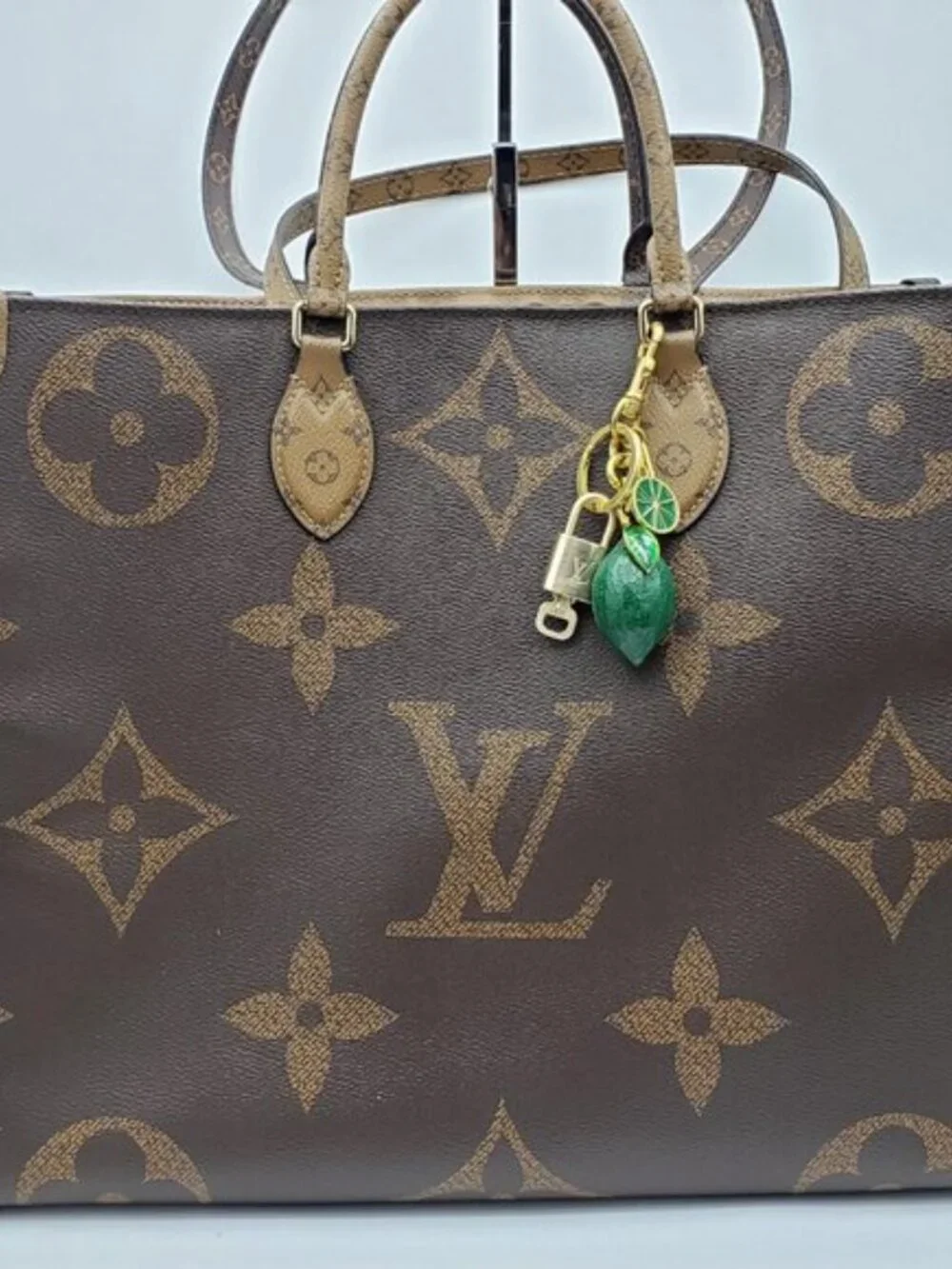 Louis Vuitton Authentic Gold Lock 🔒 Unbranded Lemon Keychain Charm for Bags